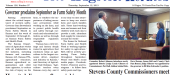 Official Newspaper of Stevens County, Kansas