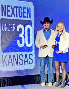 Takoda and Amber Eckert are honored at a recent NextGenUnder 30 Awards Ceremony. They are the first-ever husband and wife couple to be recognized for their own individual  accomplishments.