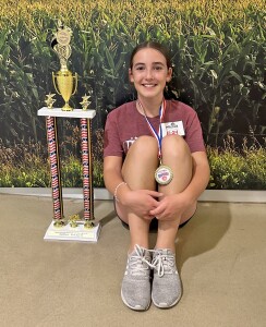 Maddie Niehues places second in the 11 year old division at the National Pedal Pull in Mitchell, South Dakota, September 28,, 2024. Thank you Maddie for representing Hugoton so well!! 