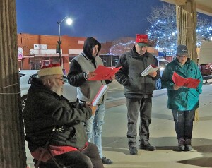 You may have heard some beautiful music  coming from downtown Hugoton during the traditional Christmas Caroling Friday.