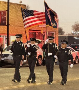 Hugoton Police Department in the Christmas Parade