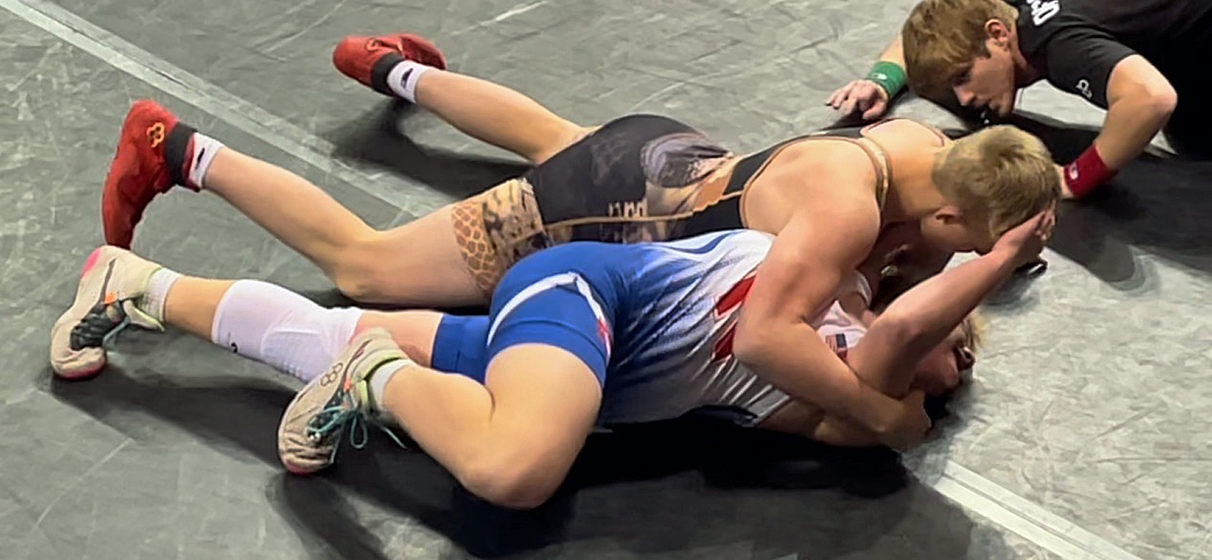 Hugoton’s own Tallon Grubbs etches his name in wrestling immortality this spring when he earned All American status at the National Heartland Duals!! Congratulations Tallon!! We are so proud of you. Photo and story courtesy of Gary Van Cleave.